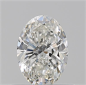 Diamante Natural 0.52 quilates, Ovalado , Color H, claridad IF y certificado GIA