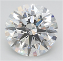 Lab Grown Diamond 3.50 Carats, Round with Ideal Cut, D Color, VVS2 Clarity and Certified by IGI