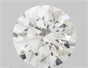 Diamante Natural 0.51 quilates, Redondo , Color F, claridad VVS2 y certificado GIA