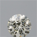 Natural Diamond 0.42 Carats, Round with Excellent Cut, K Color, VVS2 Clarity and Certified by IGI