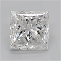 Diamante Natural 1.52 quilates, Princesa , Color F, claridad SI2 y certificado GIA