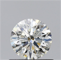 Diamante Natural 0.50 quilates, Redondo , Color J, claridad IF y certificado GIA