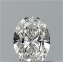 Natural Diamond 0.40 Carats, Oval with  Cut, E Color, VVS1 Clarity and Certified by GIA