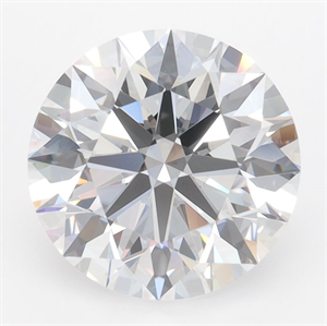 Picture of Lab Grown Diamond 3.41 Carats, Round with Ideal Cut, D Color, VVS1 Clarity and Certified by IGI