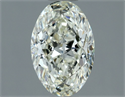 Natural Diamond 1.00 Carats, Oval with  Cut, I Color, VS2 Clarity and Certified by IGI