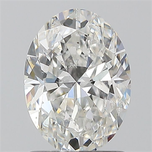 Foto Diamante Natural 1.20 quilates, Ovalado , Color F, claridad SI2 y certificado GIA de