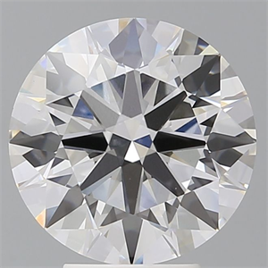 Picture of Lab Grown Diamond 4.59 Carats, Round with Ideal Cut, F Color, VVS2 Clarity and Certified by IGI