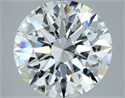 Natural Diamond 2.70 Carats, Round with Excellent Cut, F Color, VS1 Clarity and Certified by GIA