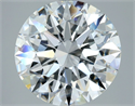 Natural Diamond 2.70 Carats, Round with Excellent Cut, F Color, VS1 Clarity and Certified by GIA