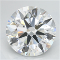 Lab Grown Diamond 3.15 Carats, Round with Excellent Cut, D Color, VVS1 Clarity and Certified by GIA