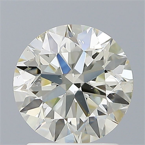 Picture of Natural Diamond 1.51 Carats, Round with Very Good Cut, L Color, SI1 Clarity and Certified by GIA