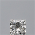 Natural Diamond 0.23 Carats, Princess with  Cut, F Color, VVS1 Clarity and Certified by GIA