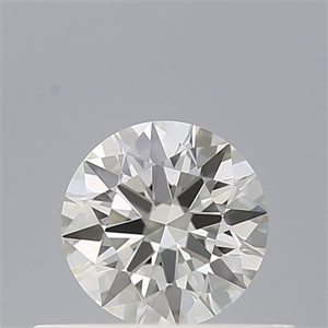 Picture of Natural Diamond 0.40 Carats, Round with Excellent Cut, I Color, VVS1 Clarity and Certified by IGI
