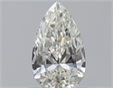 Natural Diamond 0.50 Carats, Pear with  Cut, I Color, SI1 Clarity and Certified by GIA