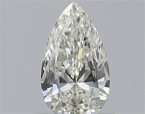 Picture of Natural Diamond 0.50 Carats, Pear with  Cut, I Color, SI1 Clarity and Certified by GIA