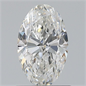 Natural Diamond 0.70 Carats, Oval with  Cut, G Color, VS2 Clarity and Certified by GIA
