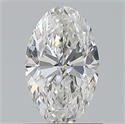 Natural Diamond 0.70 Carats, Oval with  Cut, G Color, VS2 Clarity and Certified by GIA