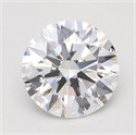 Lab Grown Diamond 1.09 Carats, Round with Ideal Cut, D Color, VVS2 Clarity and Certified by IGI