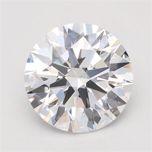 Picture of Lab Grown Diamond 1.09 Carats, Round with Ideal Cut, D Color, VVS2 Clarity and Certified by IGI