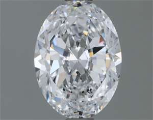 Picture of Natural Diamond 1.01 Carats, Oval with  Cut, D Color, SI2 Clarity and Certified by GIA