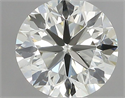 Natural Diamond 0.90 Carats, Round with Very Good Cut, L Color, VVS1 Clarity and Certified by IGI