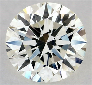 Picture of Natural Diamond 0.45 Carats, Round with Excellent Cut, J Color, VVS2 Clarity and Certified by GIA