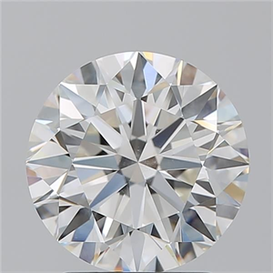 Picture of Natural Diamond 2.61 Carats, Round with Excellent Cut, I Color, SI2 Clarity and Certified by GIA