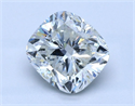 Natural Diamond 2.50 Carats, Cushion with  Cut, I Color, SI2 Clarity and Certified by GIA