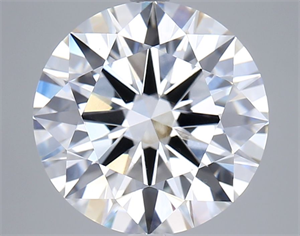 Picture of Lab Grown Diamond 5.02 Carats, Round with Ideal Cut, D Color, VVS2 Clarity and Certified by IGI