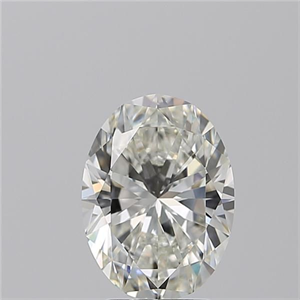 Foto Diamante Natural 3.01 quilates, Ovalado , Color H, claridad VVS2 y certificado GIA de