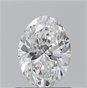 Natural Diamond 1.01 Carats, Oval with  Cut, F Color, VVS2 Clarity and Certified by GIA