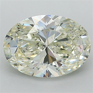 Picture of Natural Diamond 1.70 Carats, Oval with  Cut, L Color, SI2 Clarity and Certified by GIA