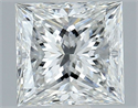 Natural Diamond 1.20 Carats, Princess with  Cut, F Color, VVS2 Clarity and Certified by GIA