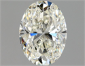 Natural Diamond 0.70 Carats, Oval with  Cut, J Color, VVS2 Clarity and Certified by GIA