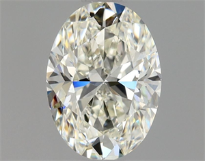 Picture of Natural Diamond 0.70 Carats, Oval with  Cut, J Color, VVS2 Clarity and Certified by GIA