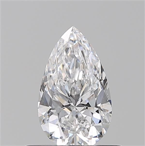 Picture of Natural Diamond 0.50 Carats, Pear with  Cut, D Color, SI1 Clarity and Certified by GIA