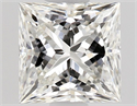 Natural Diamond 0.50 Carats, Princess with  Cut, I Color, VVS1 Clarity and Certified by GIA