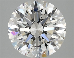 Picture of Lab Grown Diamond 3.10 Carats, Round with Ideal Cut, E Color, VVS2 Clarity and Certified by IGI