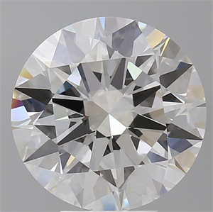 Picture of Lab Grown Diamond 6.07 Carats, Round with Ideal Cut, E Color, VVS2 Clarity and Certified by IGI