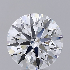 Picture of Lab Grown Diamond 4.13 Carats, Round with Ideal Cut, F Color, VS1 Clarity and Certified by IGI