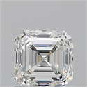 Natural Diamond 1.01 Carats, Asscher with  Cut, H Color, VS1 Clarity and Certified by GIA