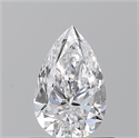 Diamante Natural 0.70 quilates, De pera , Color D, claridad VS2 y certificado GIA