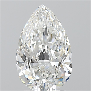 Picture of Natural Diamond 2.01 Carats, Pear with  Cut, F Color, VS2 Clarity and Certified by GIA