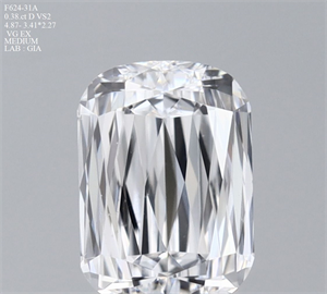 Foto Diamante Natural 0.38 quilates,  , Color D, claridad VS2 y certificado GIA de