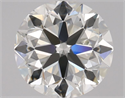 Diamante Natural 0.85 quilates, Redondo , Color I, claridad VVS1 y certificado GIA