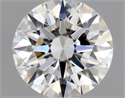 Natural Diamond 0.50 Carats, Round with Excellent Cut, I Color, VVS2 Clarity and Certified by GIA