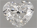 Natural Diamond 1.01 Carats, Heart with  Cut, G Color, SI2 Clarity and Certified by HRD