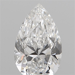 Picture of Natural Diamond 0.14 Carats, Pear with  Cut, E Color, VS2 Clarity and Certified by IGI