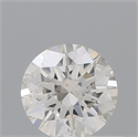 Natural Diamond 0.40 Carats, Round with Excellent Cut, H Color, SI2 Clarity and Certified by IGI