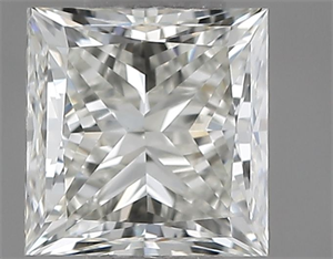 Picture of Natural Diamond 0.50 Carats, Princess with  Cut, I Color, VS1 Clarity and Certified by IGI